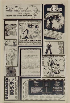 jimi hendrix newspaper/the village other february 9,1968