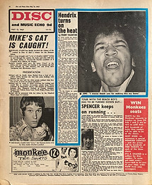 jimi hendrix collector /newspapers disc music echo /may 13, 67