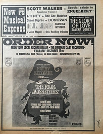 jimi hendrix newspapers/new musical express 16/12/16/1967