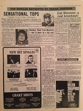 jimi hendrix magazines collector 1967 / new musical express march 25, 1967