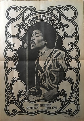 jimi hendrix newspapers 1970 / sounds : october 10 1970