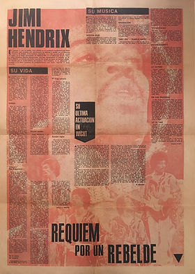 jimi hendrix newspapers 1970 / el musical : September 26, 1970