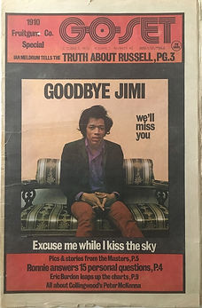 jimi hendrix newspapers: go set October 3, 1970