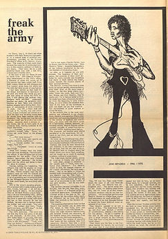 jimi hendrix newspapers 1970 / good times : September 25, 1970