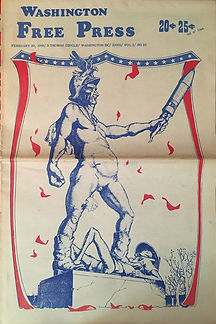 jimi hendrix newspaper/ washington free press 29/2/68