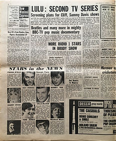 jimi hendrix newspaper/june 1 new musical express 1968