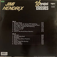 jimi hendrix 16 greatest classics/PR vinyl collector