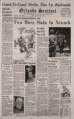 The Orlando Sentinel July 17, 1967 newspaper archives press
