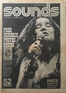jimi hendrix newspapers 1970 / sounds : october 10 1970
