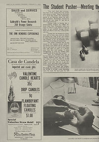 jimi hendrix newspaper/el gaucho feb. 8, 1968