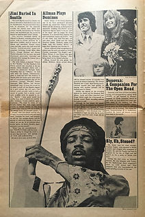 jimi hendrix newspapers 1970 / rock november 15, 1970 : jimi buried in seattle