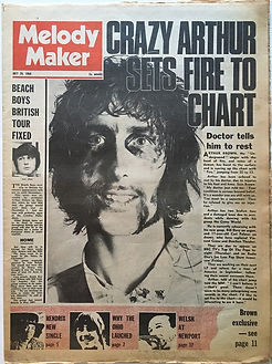 jimi hendrix newspaper/melody maker july 20 1968