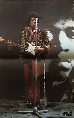 jimi hendrix collector magazine/MP poster jimi hendrix