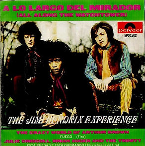 jimi hendrix collector ep/vinyls/all along the watchower/mexico 1968