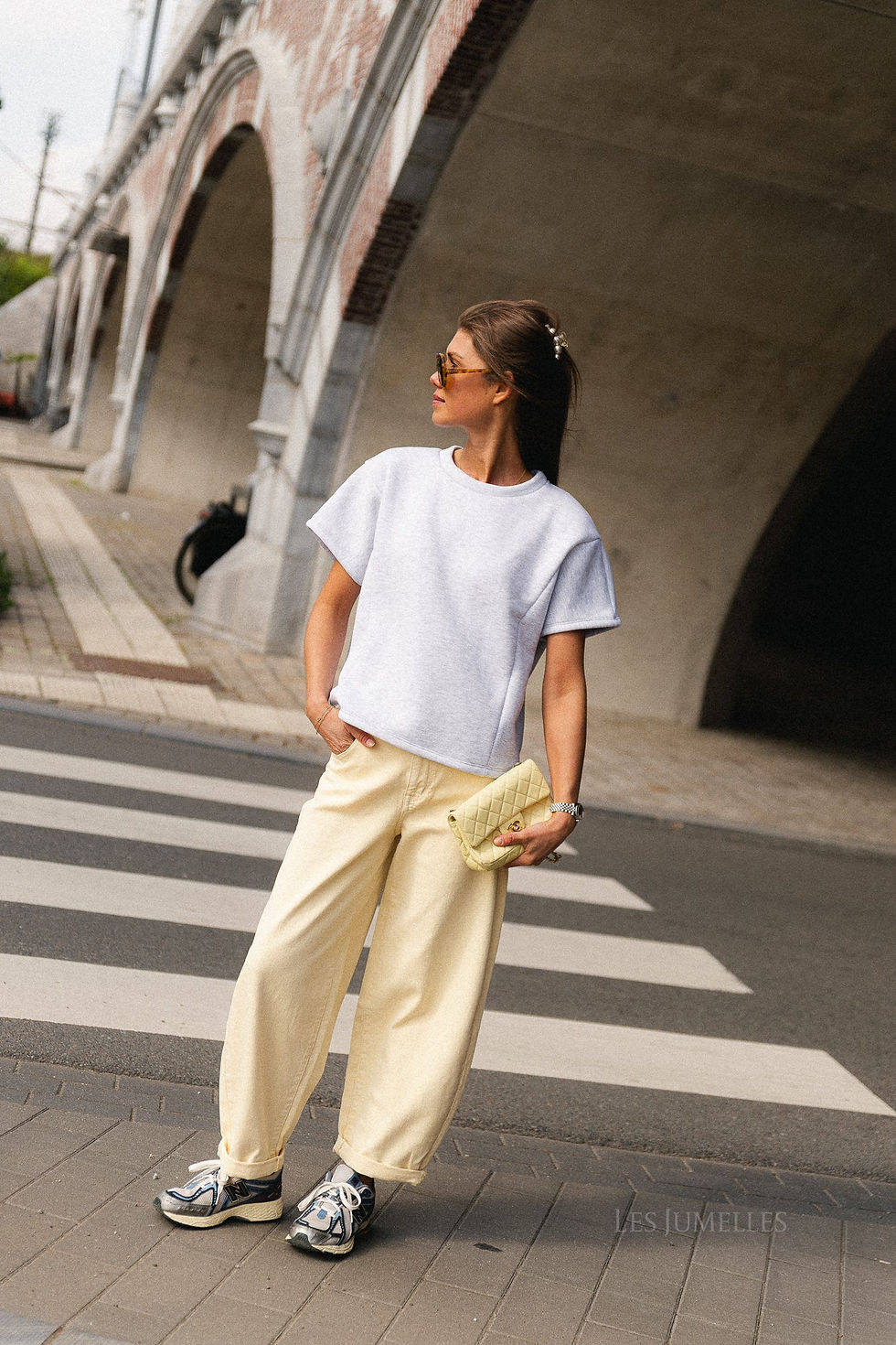 Thumbnail: Joya SS sweatshirt light grey melange