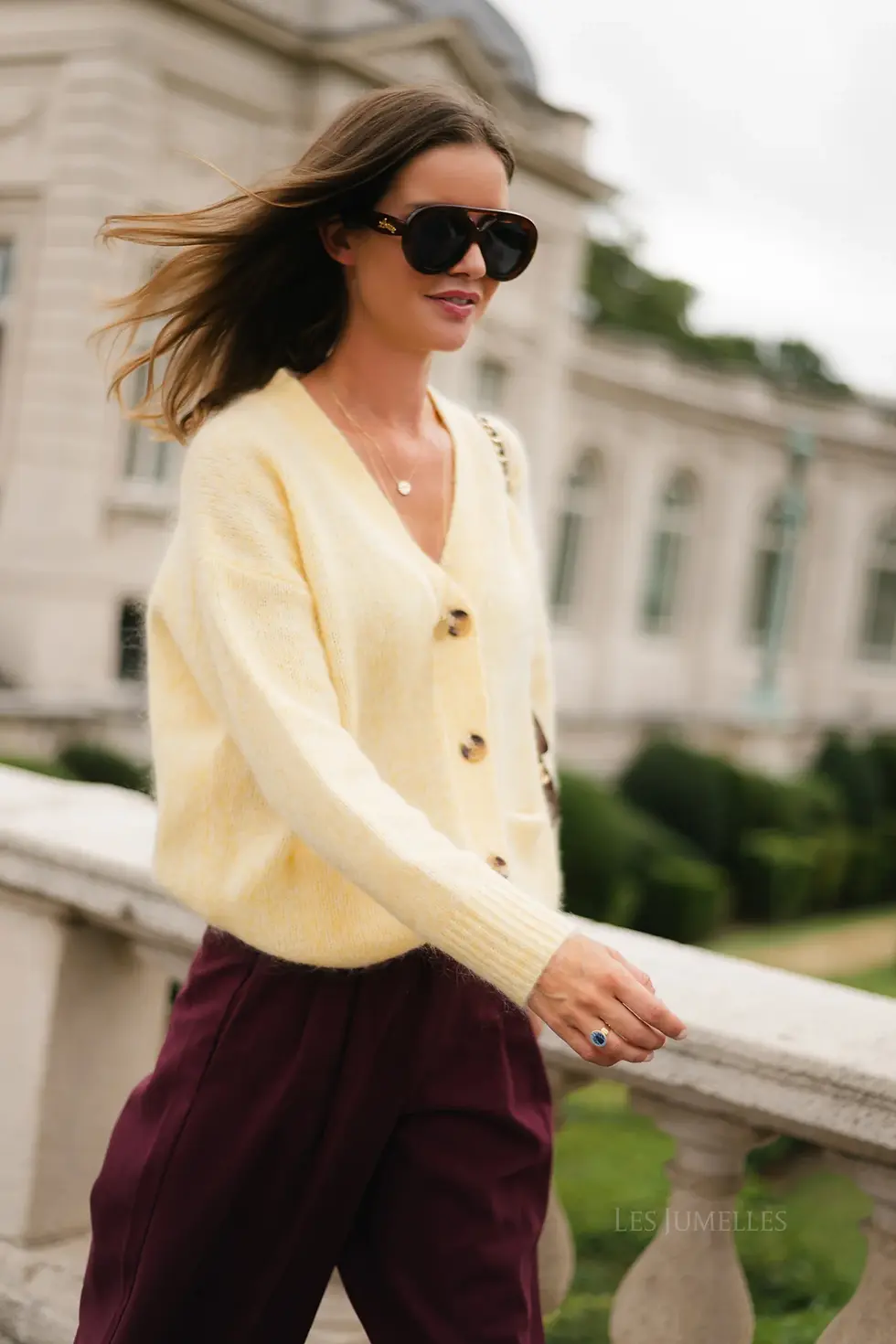 Thumbnail: Billie-Lou mohair cardigan butter yellow