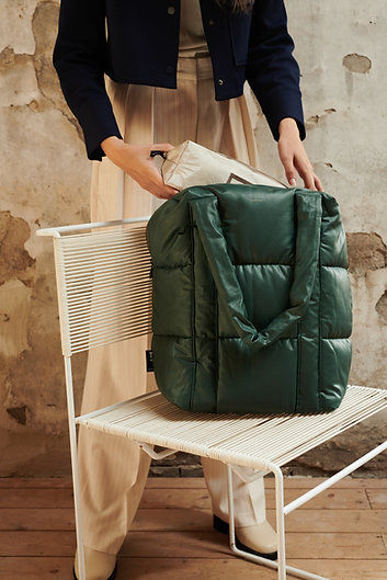 Tinne+Mia Clode puffy shoulder bag | jungle green