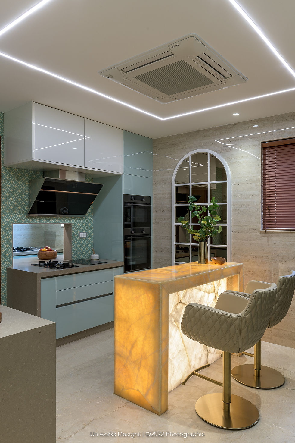 A well executed kitchen interiors after the layout.