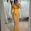 Thumbnail: Gold Corset Mermaid Gown