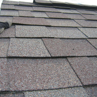 Grey shingled roof