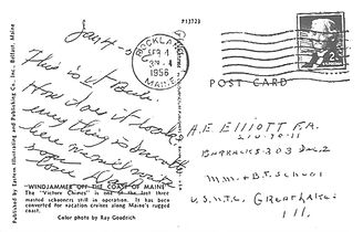 1956 Postcard of Victory Chimes