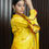 Thumbnail: Yellow Swirl Shirt-Dhoti With Pleated Dupatta