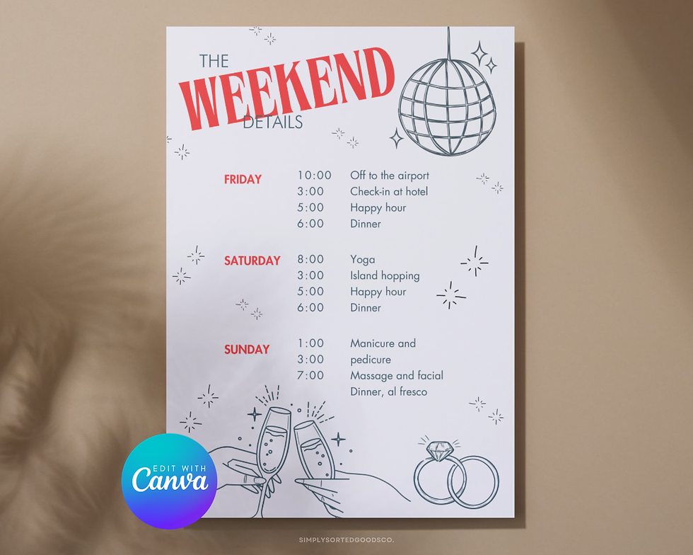Thumbnail: Miss to Mrs Bachelorette Digital Invitation