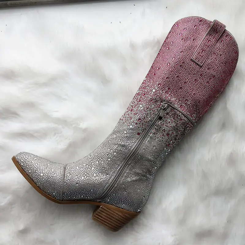 Miniatyrbild: Onlymaker westernstövlar med glitter och bling!