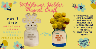 Mother's Day Wildflower Holder Magnet Craft