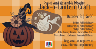 Wooden Jack-o-Lantern Craft