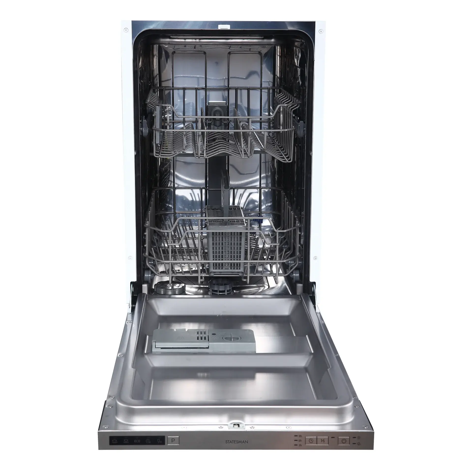 Statesman BDW4509 Integrated Slimline 9 Place Dishwasher, White