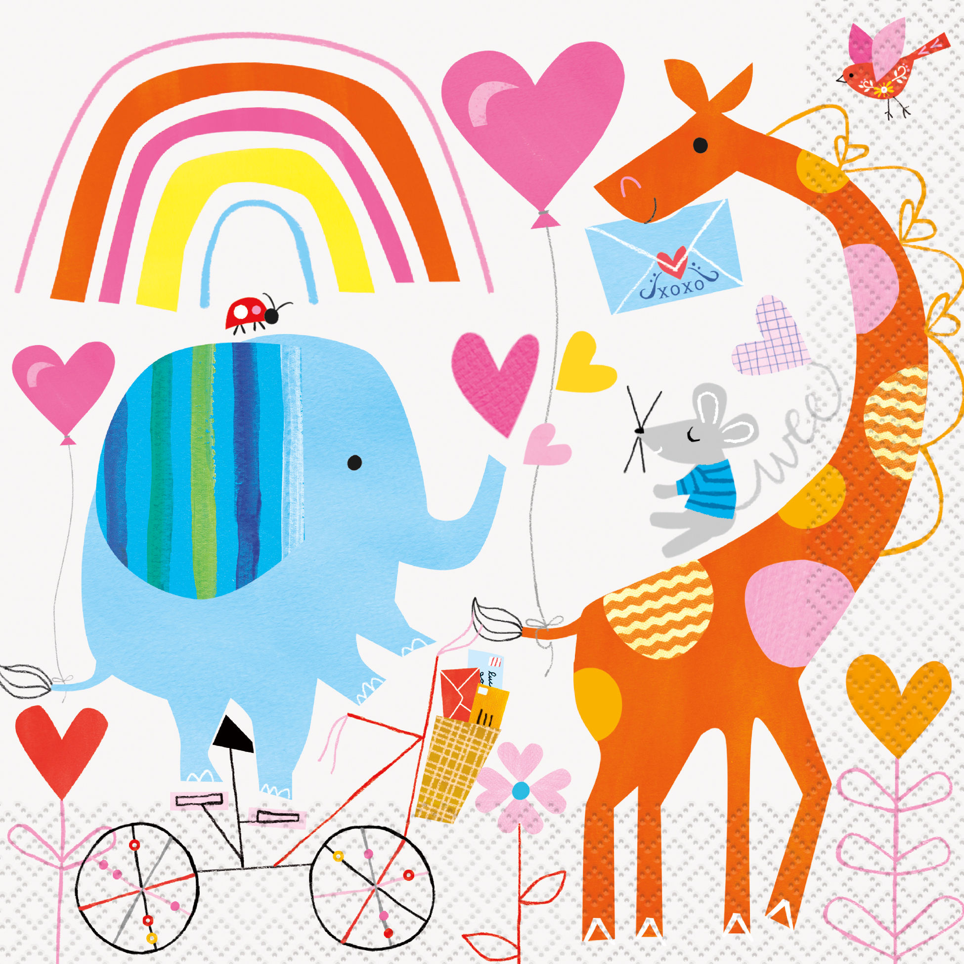 Zoo Baby Shower Party Luncheon Napkins Pack of 16