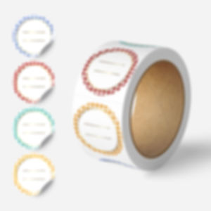 Gold Foil Canning Labels Roll | 2 inch | Waterproof | 300 Labels for Canning