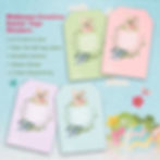 Thumbnail: Mobiusea Creation Easter Tags Stickers | 100-Pack for Easter Basket