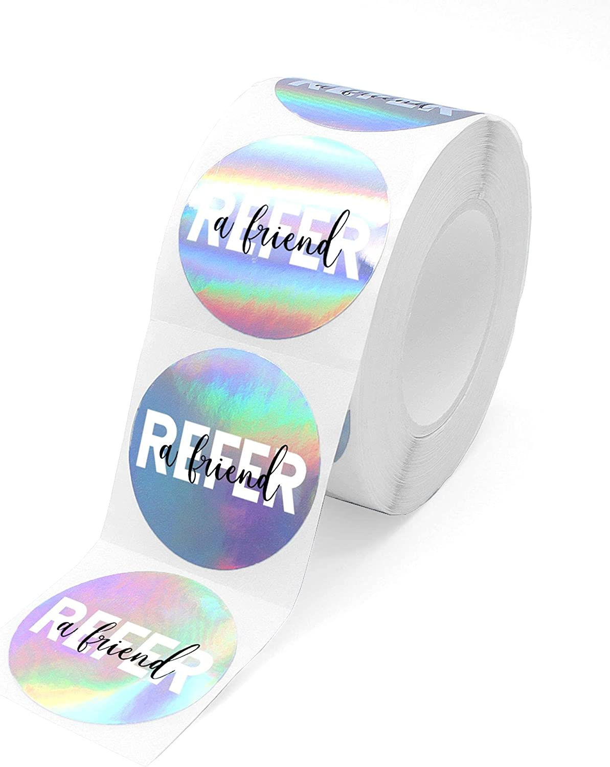 Mobiusea Creation Referrals Stickers Roll | Refer a Friend | 1.5 inch