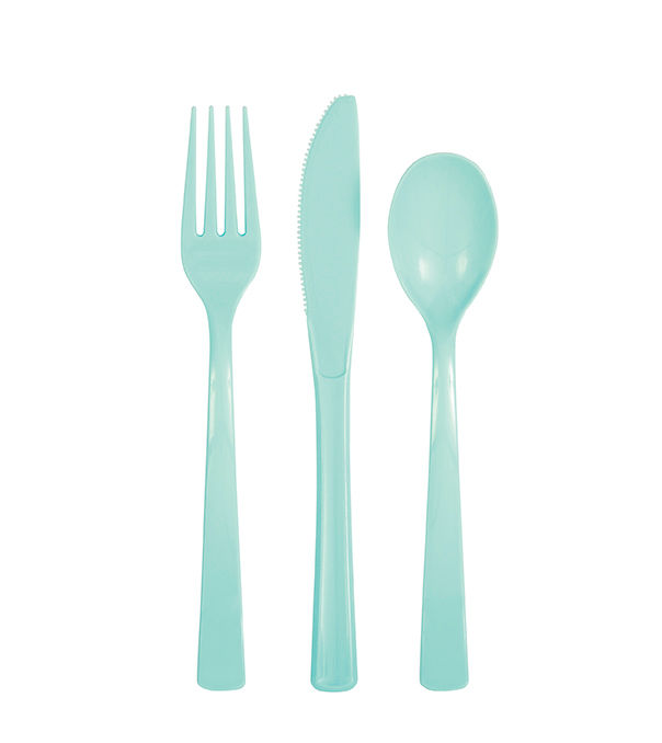 Mint Plastic Cutlery Pack of 18 ct