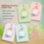 Thumbnail: Mobiusea Creation Easter Tags | Linen Cardstock | 48-Pack for Easter Gift Bags