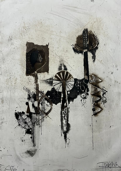 Johnny Friedlaender Abstracte Compositie