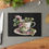 Thumbnail: Tea Party Glass Cutting Board Serving Tray - Charcuterie, Vanity Tray, 