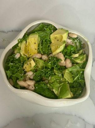 Erewhon Inspired Plant-Based Kale and White Bean Salad
