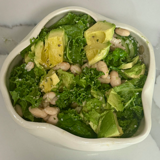 Erewhon Inspired Plant-Based Kale and White Bean Salad
