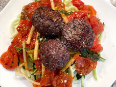 Zucchini Noodles & Impossible ‘Meat’balls 🥰