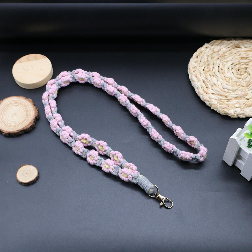 Macrame Flower Pattern Lanyard