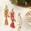 Thumbnail: Personalised Macramé Named keychain (Wooden Beads)