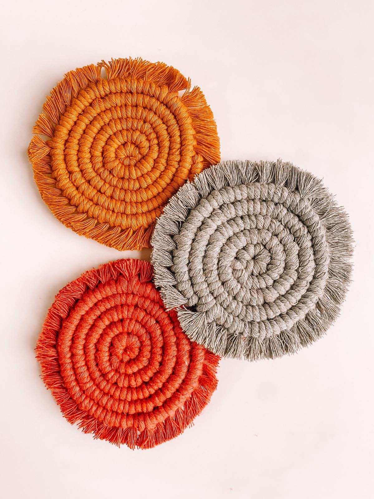 Boho Macrame Coasters