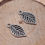 Thumbnail: Filigree Leaf Charms pendant 20*10mm - 5pcs