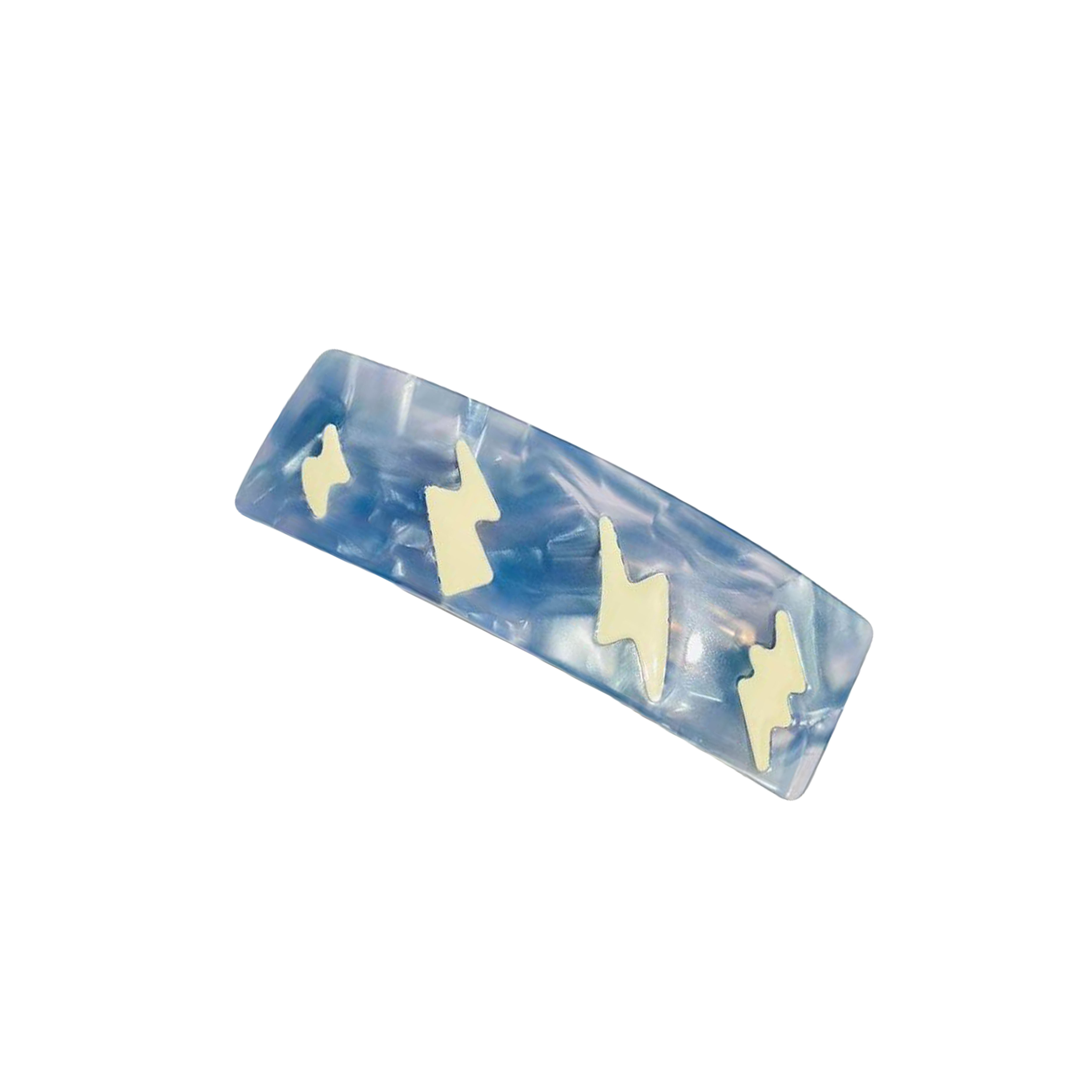 Blue Lightning Hair Clip