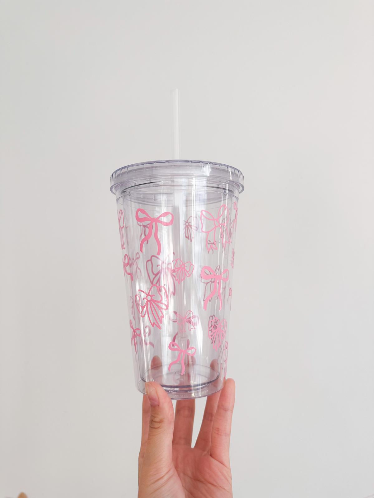 Pink Bow Tumbler