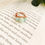 Thumbnail: Handmade multi wire-wrapped natural gemstone rings in gold rose, Crystal