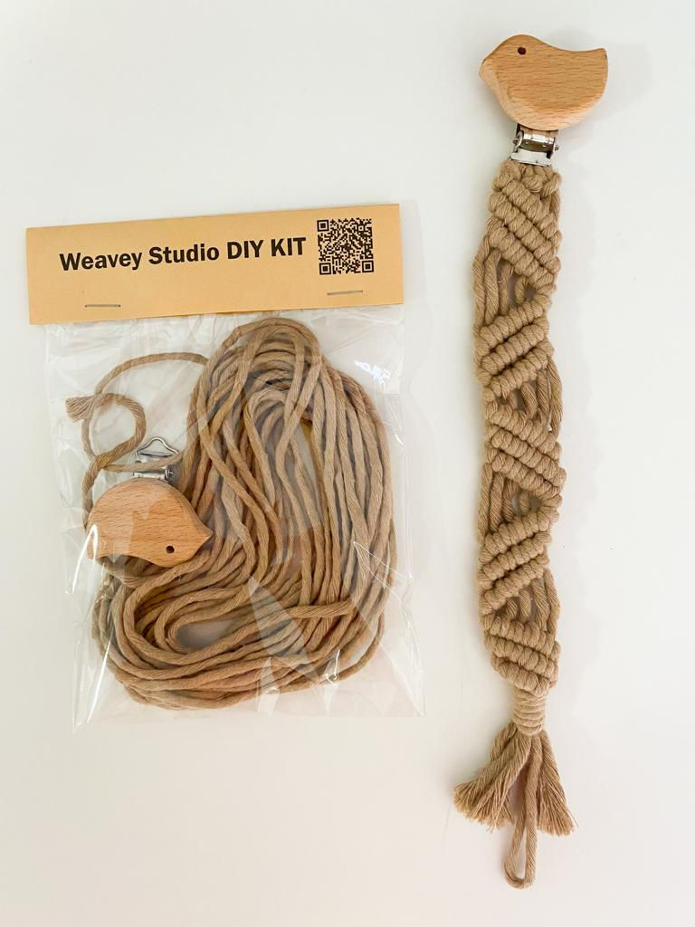 Macrame Baby Pacifier Chain DIY kit #4